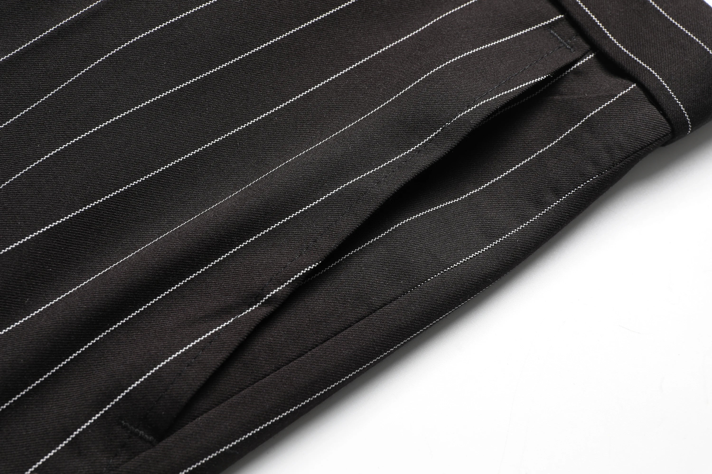 Men's Double-Breasted Suit, Classic Formal Business Wear