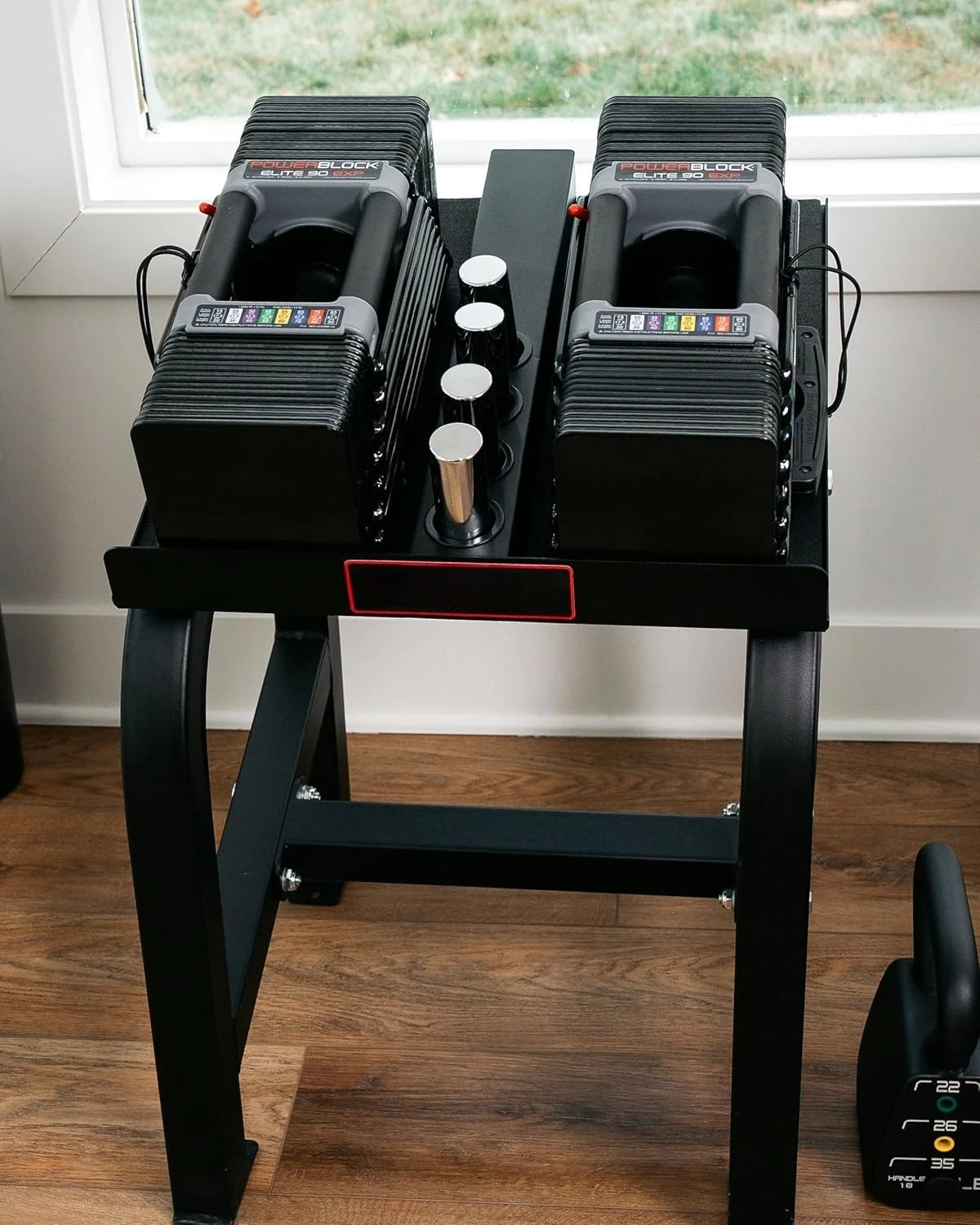 Adjustable Dumbbells, Sold in Pairs, Stage 1, 5-50 lb. Dumbbells, Durable Steel Build, Innovative Workout Equipment