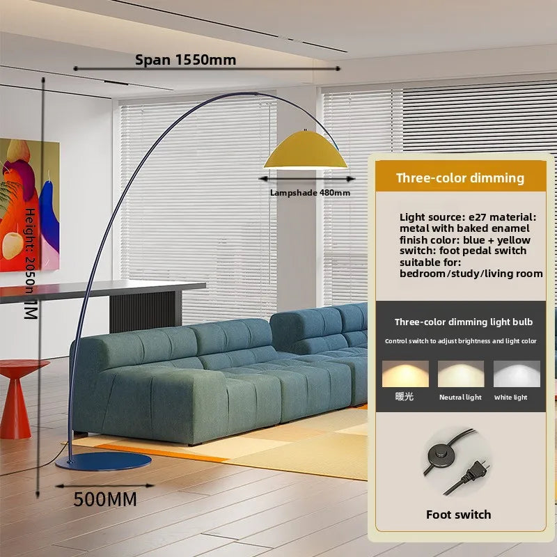 Dopamine living room fishing lamp floor lamp full spectrum children's room color bedroom memphis floor lamp
