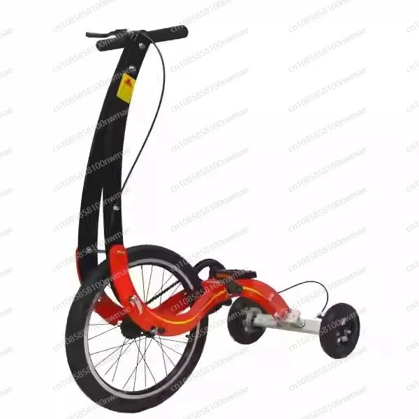 20 Inch Large Wheel Folding Fitness Standing Bike, Full Body Exercise, Half Bike Exercise, Balance Training