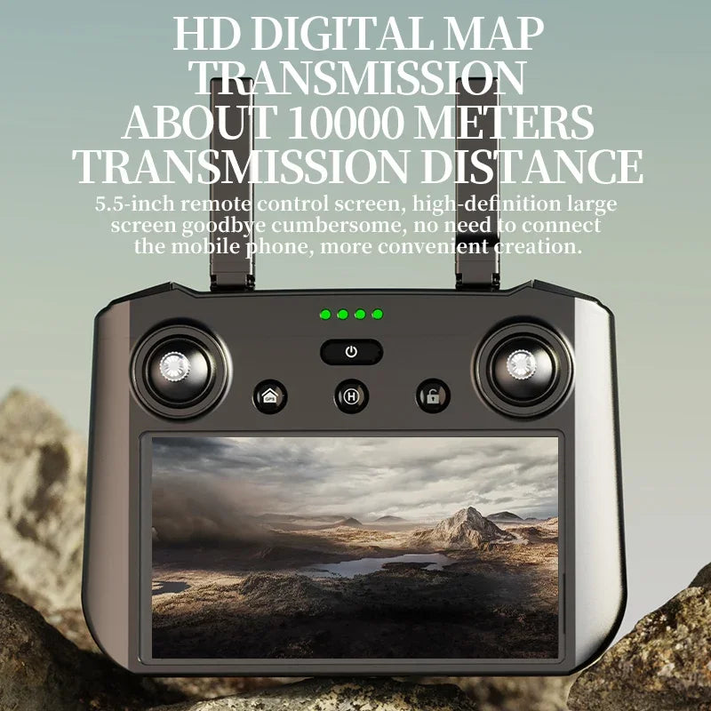 KF104 MAX2 Screen Control Drone 3-Axis Brushless Enhanced Pan Tilt+EIS Electronic Stable HD Camera Laser Obstacle Avoidance Dron