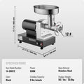 Succebuy Meat Grinder Electric Meat Grinders Grinding Plate Stainless Steel Commercial for Kitchen Restaurant Butcher Store