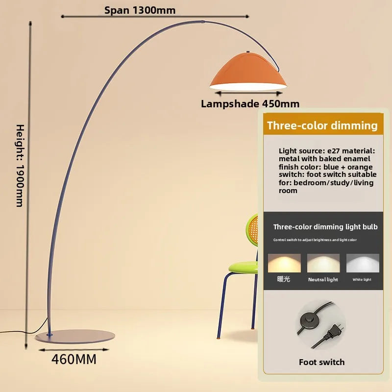 Dopamine living room fishing lamp floor lamp full spectrum children's room color bedroom memphis floor lamp