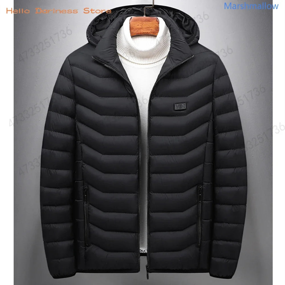 Men 21 Areas Heated Jacket USB Electric Heating Vest For Women Winter Outdoor Warm Thermal Coat Parka Jacket Unisex