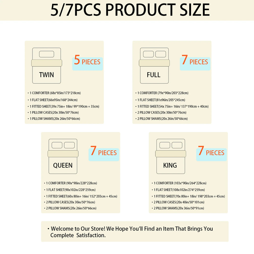 7 Piece Bed In A Bag Comforter Set Queen, Stylish solid geometry   Comforter And Sheet,Pillowcase Set, ideal gift