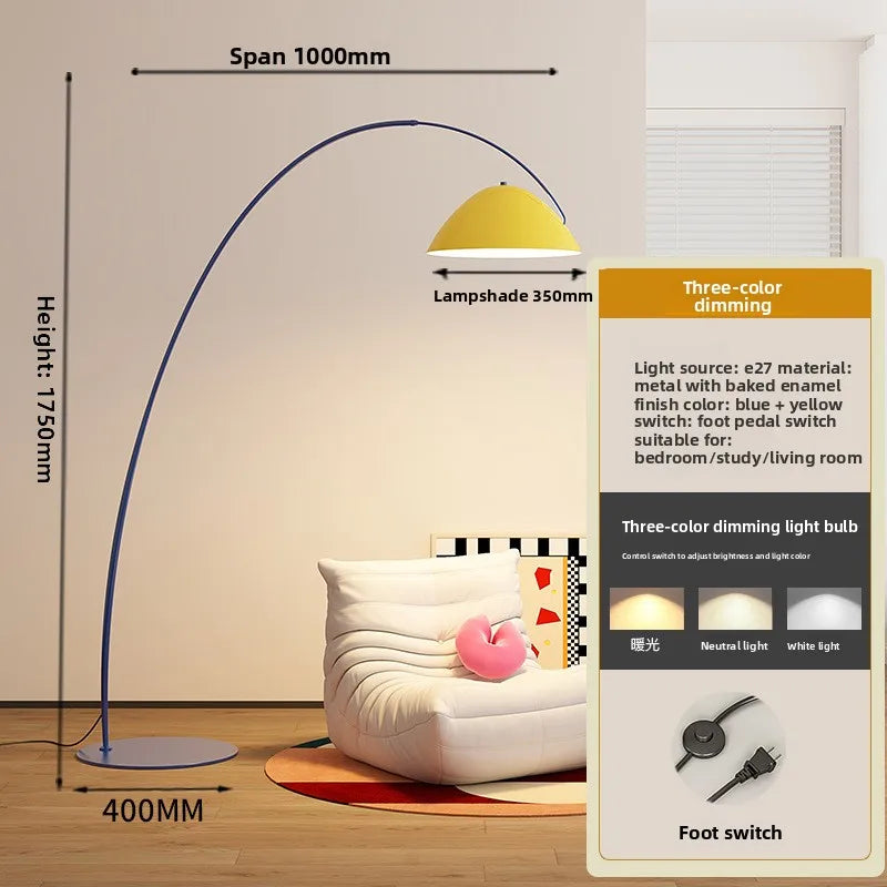 Dopamine living room fishing lamp floor lamp full spectrum children's room color bedroom memphis floor lamp