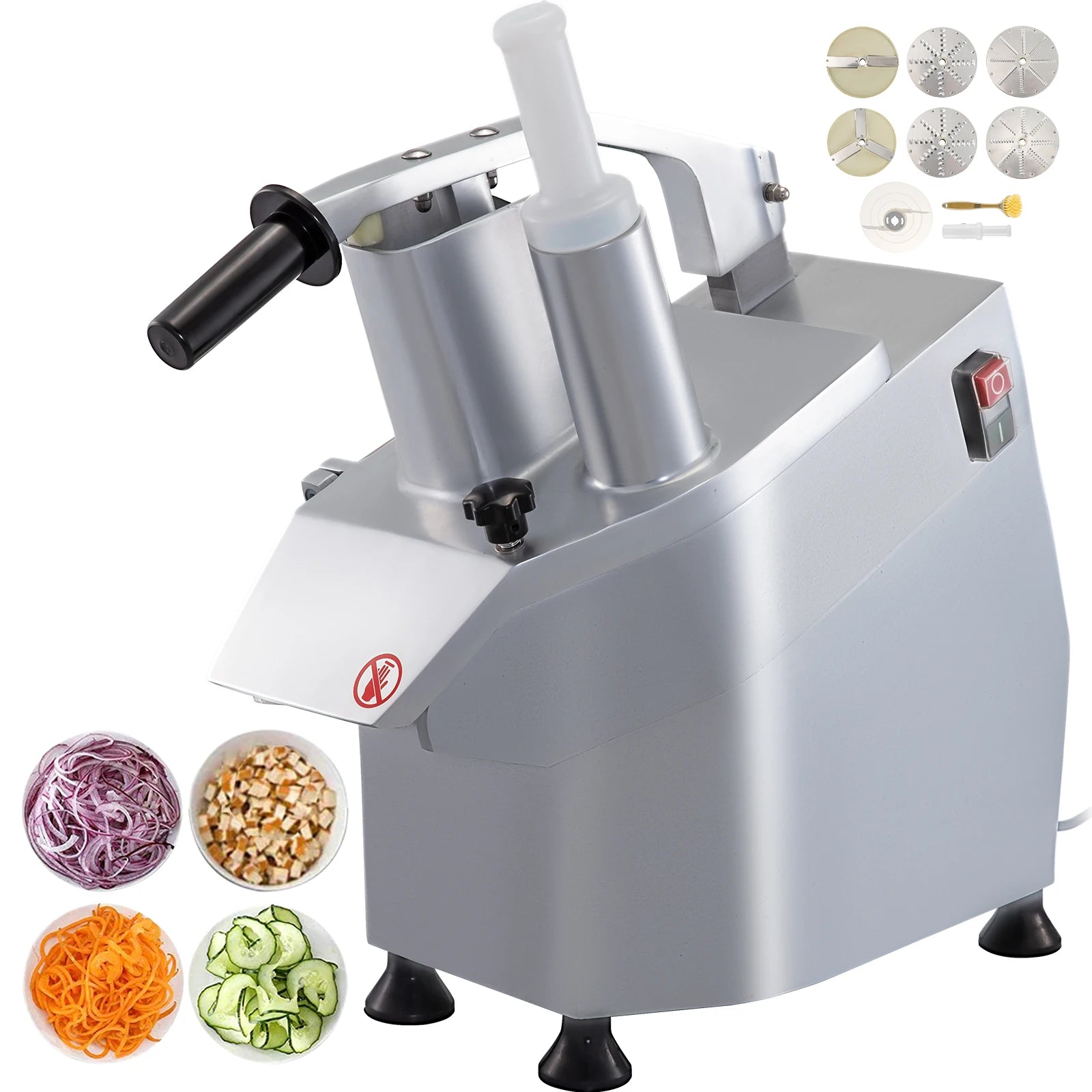 VEVOR Electric Vegetable Cutter Slicer Chopper Shredder Grinder Pellet Machine for Kitchen Tools And Appliances Food Processors