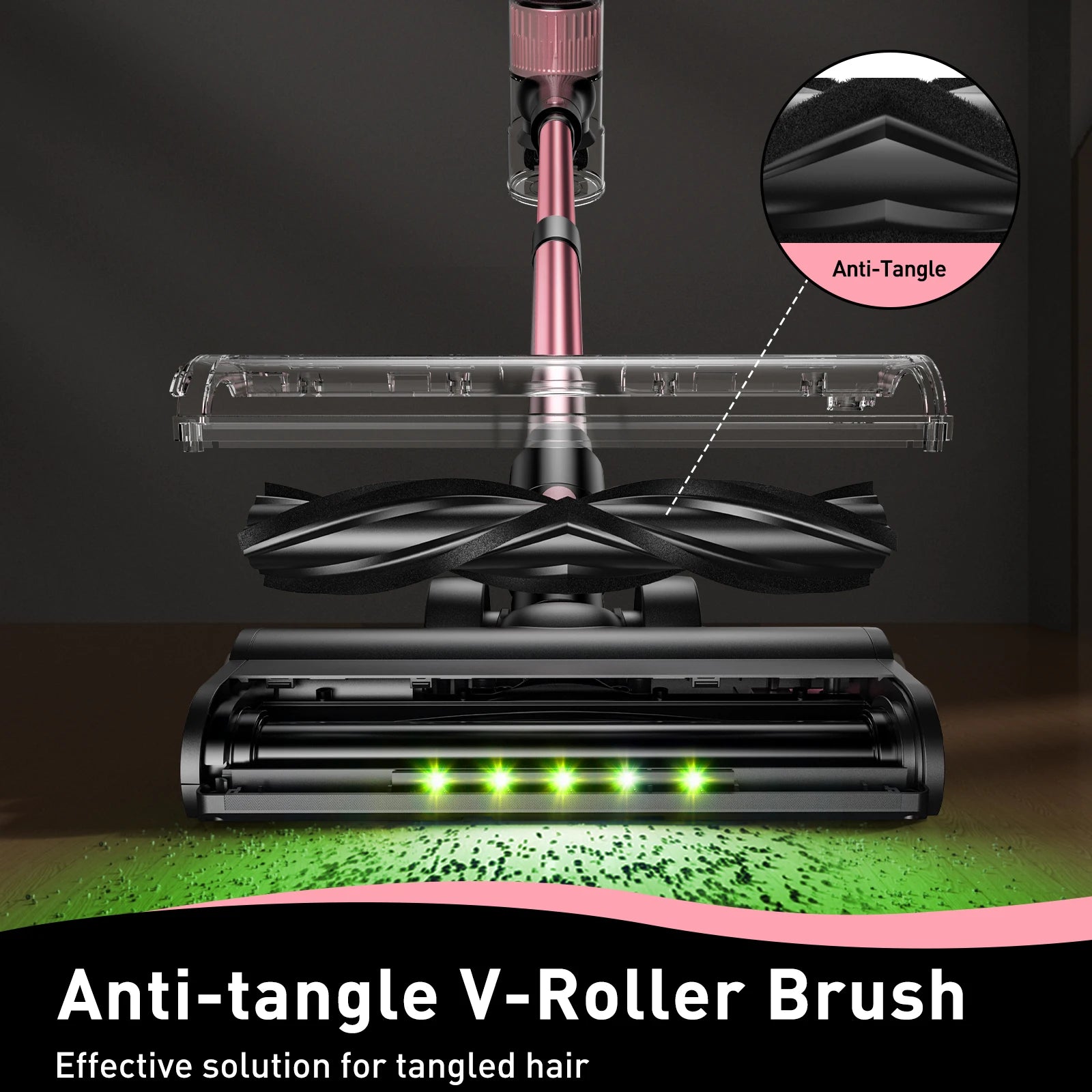 Cordless Vacuum Cleaner, 8 in 1 Powerful Suction, LED Display, 3 Suction Modes, 45Mins Lightweight Vacuum Cleaner for Home